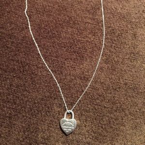 Tiffany & Co heart lock necklace